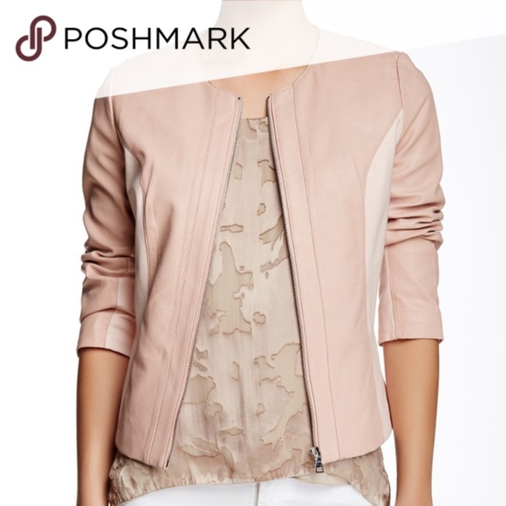 MY TRIBE PINK LEATHER JACKET